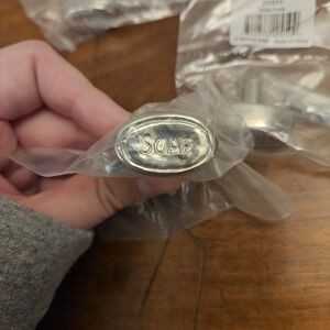 4ct Michael Aram Cabinet Drawer Soap Pull Knob Silver Tone